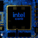 A graphical image of a motherboard with an Intel Core CPU for the article "Explainer: Intel CPU Scandal"