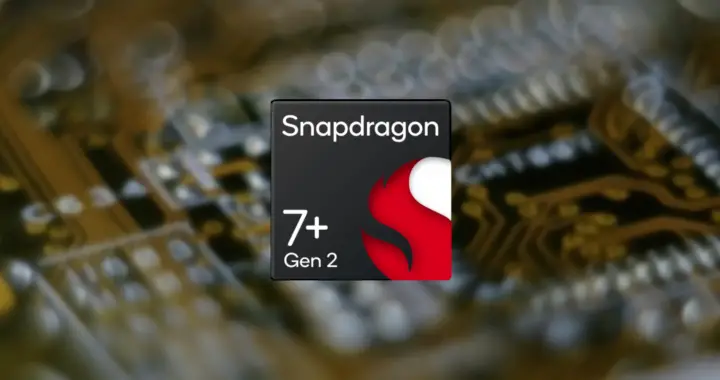 A logo of the Snapdragon 7+ Gen 2 chip for the article "Snapdragon 7+ Gen 2: Features and Performance Review"