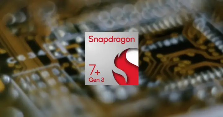 A logo of the Snapdragon 7+ Gen 3 for the article "Snapdragon 7+ Gen 3: Features and Performance Review"