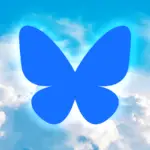 An image of the official "butterfly" logo of Bluesky for the article "What is Bluesky? How Does It Work? How Is It Different?"