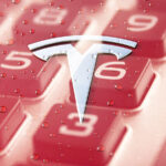 Rundown on the Tax Avoidance Strategies of Tesla: An image of the logo of Tesla overlaid on a close-up image of a calculator